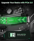 ORICO 128GB M.2 NVMe SSD, PCIe Gen3 2280 SSD - Up to 1700MB/s, Internal Solid State Drive with TLC NAND Flash, Compatible with Raspberry Pi 5 Desktop Laptop - D10