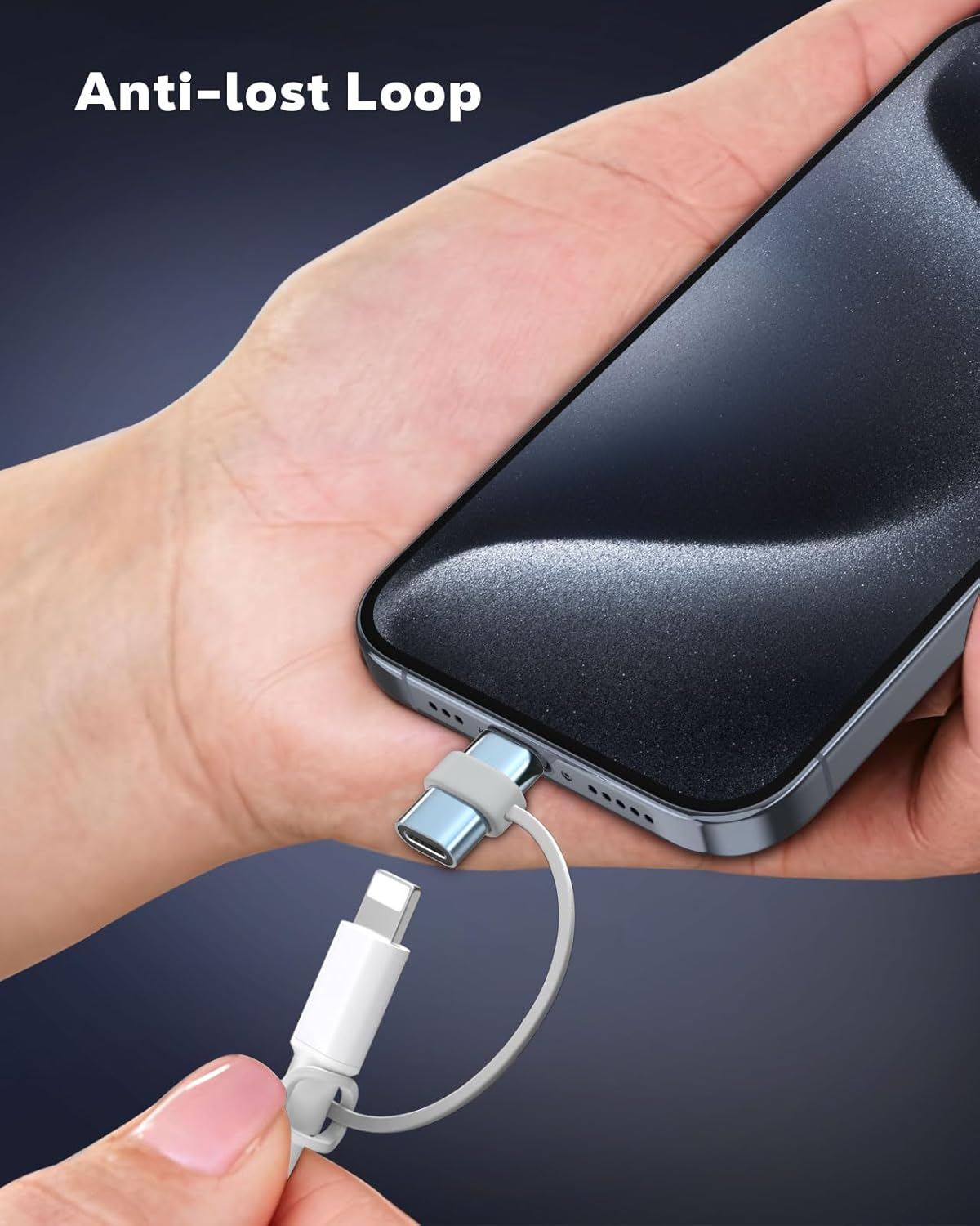 MoKo Lightning to USB C Adapter 2Pack, NOT for Lightning Earbuds/Headphones/OTG, USB-C to Lightning Adapter for iPhone Air 17 16 15 Pro Max Plus,iPad Pro/Air,Galaxy,ONLY for Charging/Data Sync, Cyan