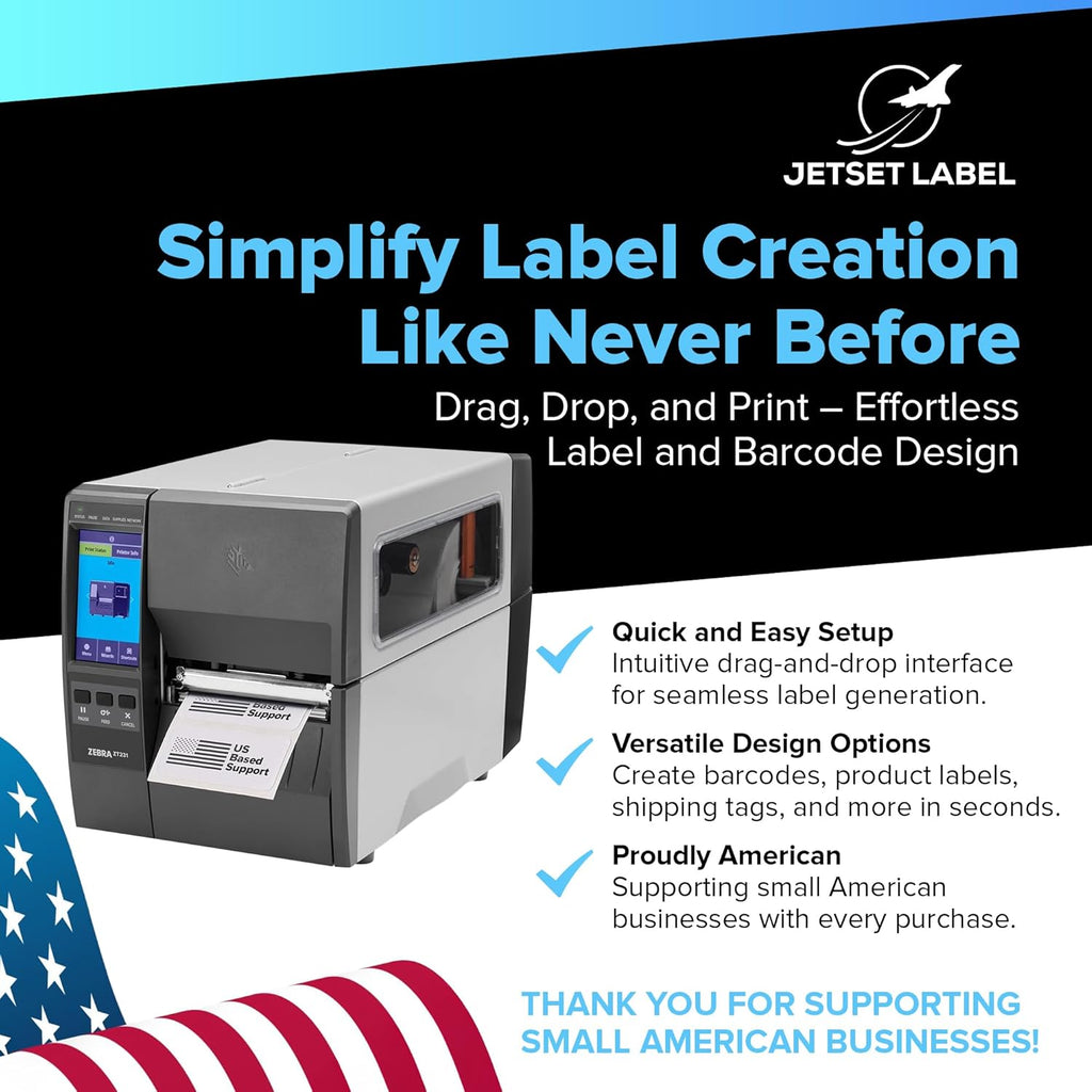 Zebra ZT231 (Zebra ZT230 Replacement) | Thermal Transfer & Direct Thermal 203 DPI | ZT23142-T01000FZ | USB, Serial, Ethernet, Bluetooth Connectivity, Tear Bar