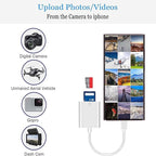 (Apple MFi Certified) iPhone 16 SD Card Reader, esbeecables USB C to SD Card Reader Trail Camera Viewer SD Memory Card Reader Adapter Plug and Play for iPhone 16/16Plus 15Pro iPad, MacBook, iMac