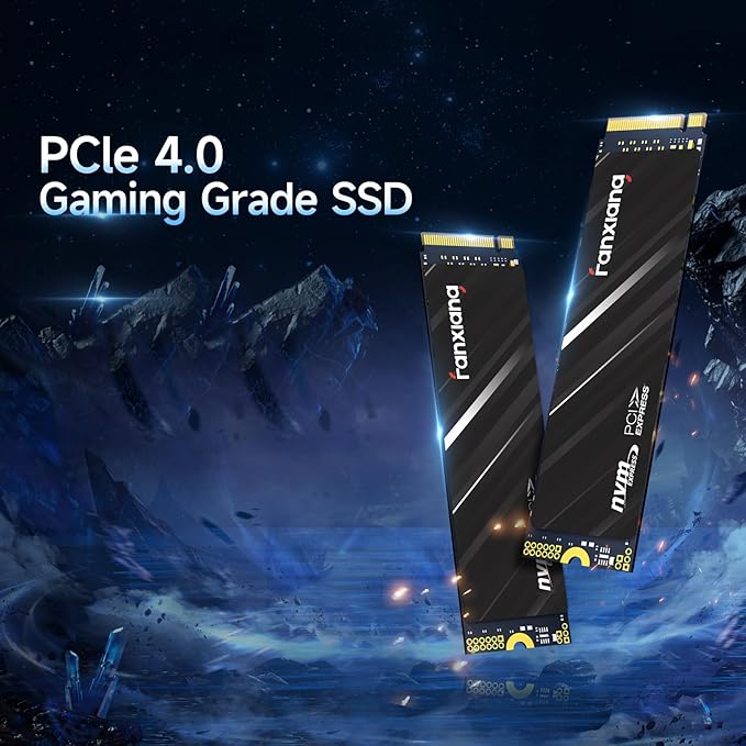 4TB SSD NVMe PCIe Gen4 M.2 SSD for PS5, Up to 5000 MB/s, Internal Gaming SSD for PS5, 3D NAND SLC Cache Solid State Drive Upgrade Storage for PC/Laptops S690Q