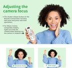 for Nikon Rechargeable Wireless Remote Control - Camera Remote Shutter Release with Zoom Focus Compatible with Nikon Z6 II/Z6 III/Z7 II/Z30/Z50/Z fc/Z f/Z5 II/Z50 II/B600/A1000/P950/P1000/P1100