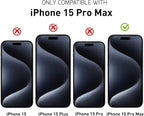 Screen Protector Tempered Glass Compatible with Apple iPhone 15 Pro Max (2 Pack)