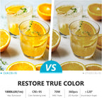 Neewer LED Bi-Color Studio Round Lighting, Ultra Thin Studio Edge Flapjack Light, 18''/45.5cm 70W Dimmable Portrait Light with AC Adapter/2.4G Wireless Remote (Battery/Light Stand Not Included)