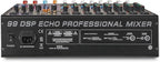 Sound Town 8-Channel Professional Audio Mixer with 99 DSP, USB MP3 Bluetooth, Dual 7-band EQ, 48V Phantom Power & Mute, Recording (TRITON-TX802)