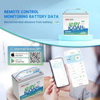 Redodo 12V 100Ah Smart Mini Bluetooth LiFePO4 Battery, Smallest Lithium Battery，Max 1280Wh, 10-Year Lifespan with Up to 15000 Deep Cycles, Upgraded 100A BMS for RV, Marine, Solar, Camping - 3 Pack