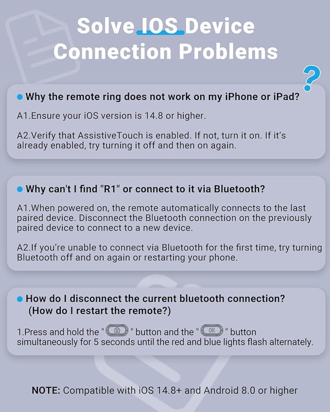 TikTok Scrolling Ring Remote Control, Camera Shutter Remote, Wireless Bluetooth Scrolling Ring for iPhone, iPad, iOS, Android - Pink