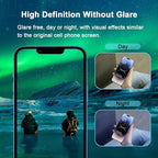 Screen Protector for iPhone 12 Mini (5.4"),Eye Protection, HD Anti Blue Light Blocking Tempered Glass Film, Case Friendly, No Bubble,with Easy Installation Kit, 2 Pack