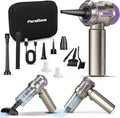 PeroBuno Electric Air Duster, Mini Vacuum Cleaner Cordless, 2-in-1, 200000RPM, 35mins Runtime, Rechargeable Outdoor Blower with 3 Gear for Car Computer Keyboard Cleaning