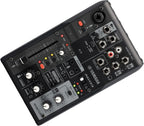 Yamaha AG03MK2 Black 6-Channel Live Streaming Loopback Mixer/USB Interface with Steinberg Software Suite