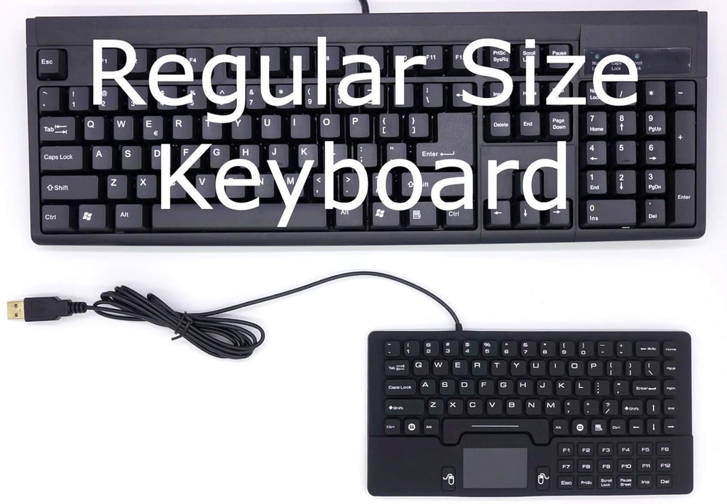 DSI Waterproof Mini Keyboard with Touchpad IP68 Washable Silicone KB-JH-IKB89