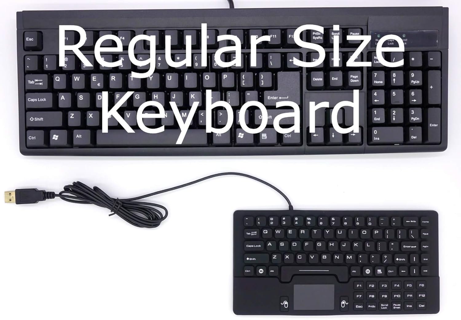 DSI Waterproof Mini Keyboard with Touchpad IP68 Washable Silicone KB-JH-IKB89