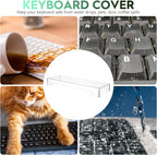 Cabilock Keyboard Cover Transparent Case- Proof: Monitor Storage Protector: Protector for Cat, in Touching - Bridge Standard Proof Accessories from Stand Size Acrylic Tablet Keyboard Dust Cover