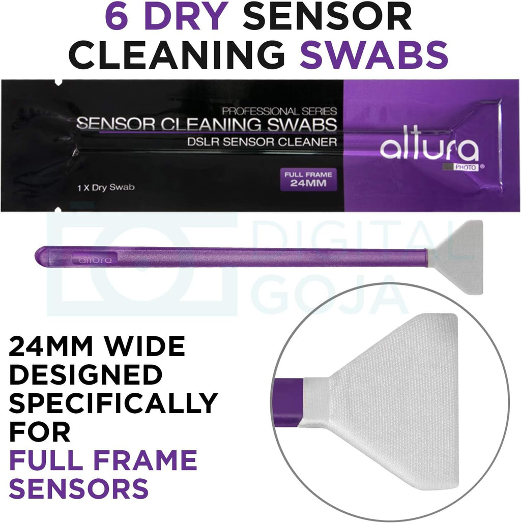 Altura Photo Professional Camera Cleaning Kit for Full Frame DSLR & Mirrorless Cameras - Lens and Sensor Cleaner - Includes Case, Spray, Swabs, Blower, Brush, Tissue Paper