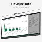 INNOCN 40 Inch 5K 5120 x 2160p Ultrawide Monitor for Laptop, 21:9, 100Hz, IPS, HDMI, DP, FreeSync, HDR400, USB-C, DeltaE＜2, Built-in Speakers, Height Adjustable, Black - 40C1U