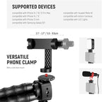 NEEWER T91 Flexible Tripod for iPhone Mini Cellphone Tripod Stand for Vlog, Magic Arms/Shutter/Phone Clamp/Action Camera Mount Compatible with GoPro