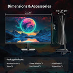 KTC 24.5 Inch 100Hz IPS Computer Monitor - FHD(1920 x 1080P), Anti-Blue Light Screen, 126% sRGB, 16.7M, Support FreeSync and GSync, PC Monitor for Casual Gaming and Working