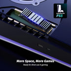 Yottamaster YS5 1TB SSD for PS5 Storage Expansion with Heatsink, M.2 PCIe 4.0 Gaming SSD Up to 7450MB/s, 3D NAND TLC, Internal Gaming Solid State Drive for PS5