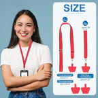 PATIKIL Smart Phone Lanyard with Wrist Strap and Patches for Most Smartphones ID Badges Keychain