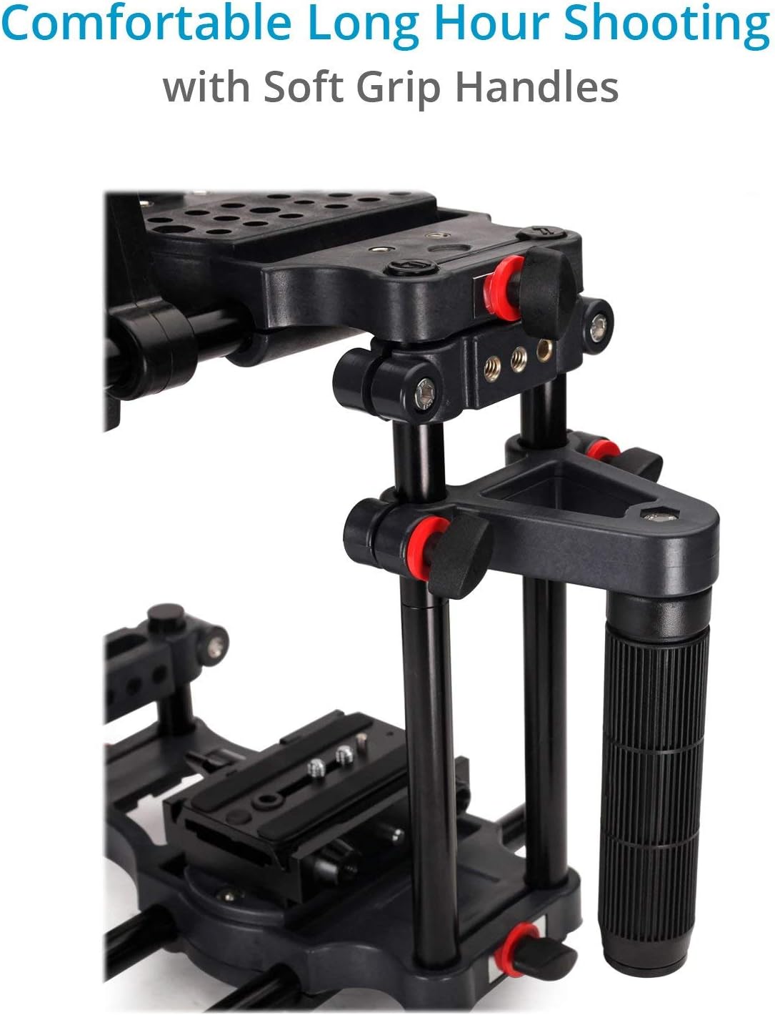 Power DSLR Camera Cage with MB-600 Matte Box Combo Kit. 4x4 Filter Holders, Lenses up to 95mm Diameter, Supports 15mm Rods. for DSLR/DSLM Handheld Camera. (FC-CTH-01)