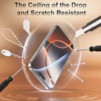 Fotbor [3+3 Pack for iPhone 16 Pro Max Screen Protector, Anti-Blue Light, [Eye Protection] 9H+ Tempered Glass with Camera Lens Protector Anti-Glare