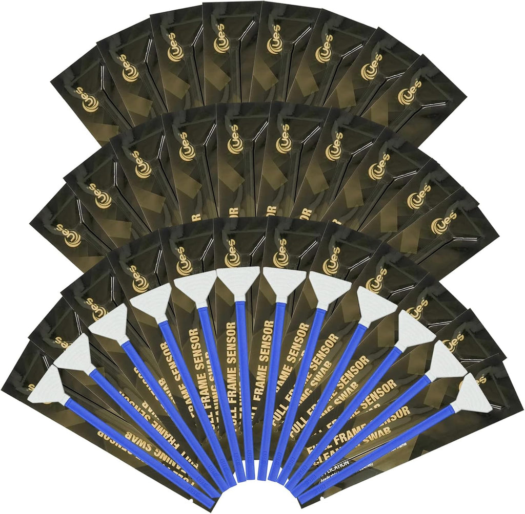 UES FFR-30 DSLR or SLR Digital Camera Sensor Cleaning Swabs for Full-Frame Sensors (30 X 24mm Swabs, NO Liquid Cleaner)