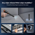 K&F Concept Electric Compressed Air Duster|300000RPM Vacuum Cleaner|3 Gear Adjustable|Super Wind Power| Rechargeable Brushless Motor|for Deep Computer Clean, Keyboard, Car, Home,Outdoor