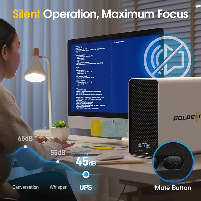 1500VA/1000W Lithium UPS Battery Backup and Surge Protector, Backup Battery Power Supply with LiFePO4 Batteries(296Wh), AVR, Line Interactive Sinewave UPS System, 8 Outlets, LCD Display