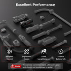 SMALLRIG Handle with Follow Focus for DJI RS 2 / RS 3 Pro/RS 4 / RS 4 Pro Gimbal Stabilizer, Handle with 1/4"-20 locating Holes and a Cold Shoe Mount, Max Load 4.4lb