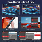 2K 180Hz Portable Gaming Monitor, 23.8" 2560x1440 QHD Fast IPS ∆E<2 100% sRGB Portable Monitor w/180° Adjustable Stand Type-C HDMI Eye Care External Second Screen for Laptop Phone PS4 PS5 Switch Xbox