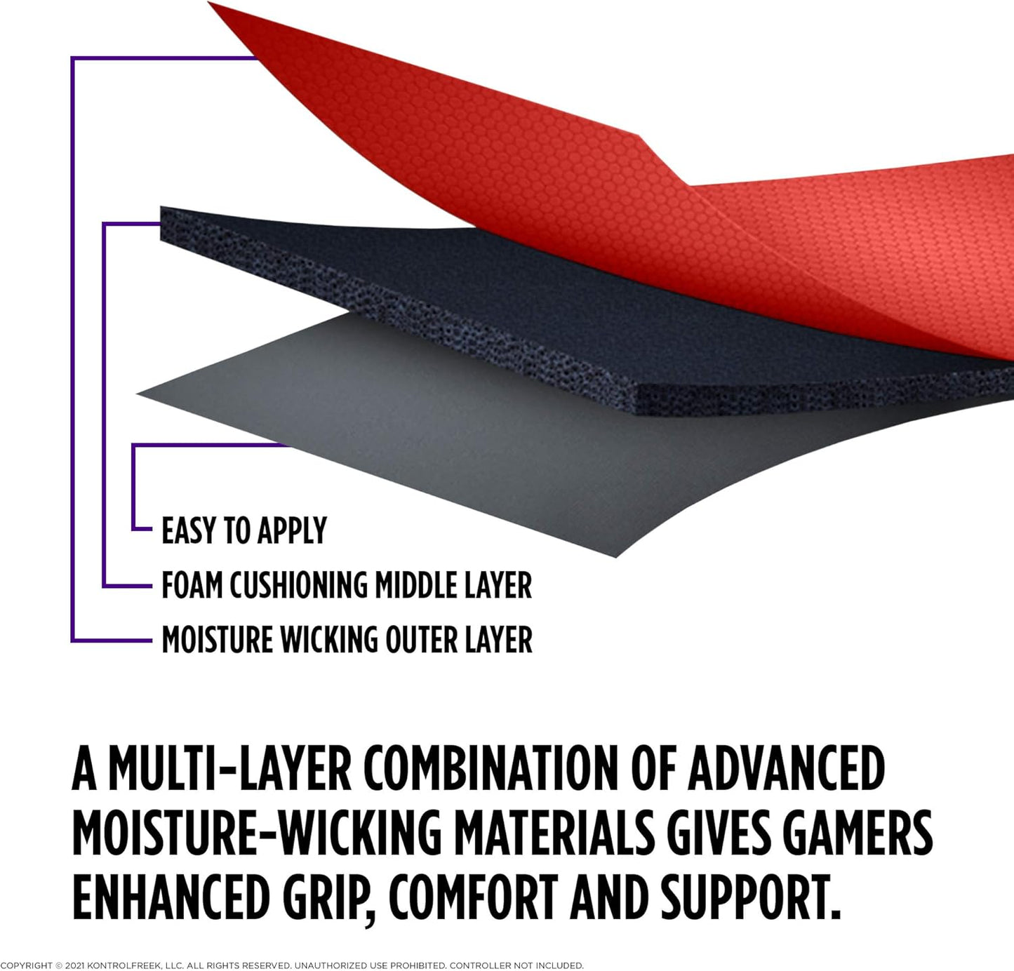 KontrolFreek Performance Grips for Nintendo Switch Pro Controller (Inferno Red)