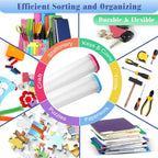 Jetec 32 Pcs Mesh Zipper Bags Toy Storage Bikini Organizer Bag Bolsas Para Guardar Trajes De Baño Waterproof Zipper Reusable Pouch Puzzle Multipurpose for Storage Office(Stylish Color,5.1 x 4.1 Inch)