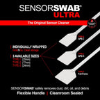 Sensor Cleaning Swab Kit - Eclipse Optic Cleaning Solution (0.5oz/15ml) + Type-3 Sensor Swab Ultra 24mm (Pack of 6) - for Full Frame CMOS and CCD Sensors - Dust & Oil Remover