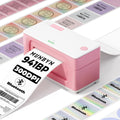 MUNBYN Bluetooth Thermal Label Printer 941B, Wireless 300DPI 4x6 Shipping Label Printer for Small Business, Compatible with Windows, Mac, iPhone, Android, PC, Ebay, Amazon, Shopify, Etsy, USPS (Pink)