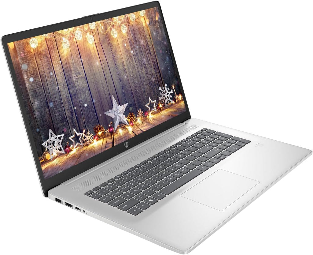 HP 17.3" Business Laptop Computer, 32GB RAM 1.2TB Storage (1TB SSD+256GB Docking Station Set), 10-Core Intel Core i5, Windows 11 Pro & Microsoft Office Included, Fingerprint Reader, PLUSERA Earphones