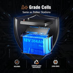 12V 314Ah LiFePO4 Lithium Battery with Bluetooth – 4.19kWh Energy, 100A BMS, 15000+ Cycles, Low-Temp Protection – for RV, Marine, Solar, Off-Grid, Home Backup (Compact & Lightweight)