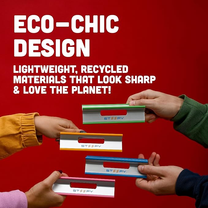 Steepy Adjustable Laptop Stand for Desk - 3 Heights Computer Stand - Laptop Riser with Adjustable Height