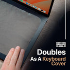 Kuzy 3 Pack Premium Microfiber Cleaning Cloth - MacBook Screen Cleaner Keyboard Cover Imprint Protection Accessories - Laptop Screen Cleaner Cloth - Eyeglass Lens Glasses Cleaner, 3 Pack - Gray