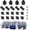 24 Pcs Camera Screw Adapter Set - 1/4 to 3/8 Tripod Mount Converter for Camera, Monopod, Ballhead, Flash Light Stand