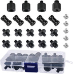 24 Pcs Camera Screw Adapter Set - 1/4 to 3/8 Tripod Mount Converter for Camera, Monopod, Ballhead, Flash Light Stand