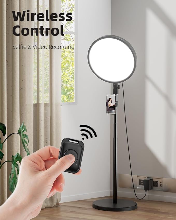 TODI Large Ring Light with 79" Stand, 6500K Full-Screen Selfie Light Ring with Stand and Phone Holder, Professional Big Ring Light for Live Stream, YouTube, TikTok, Makeup, Video, Barber, Photography