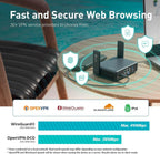 GL.iNet GL-BE3600 (Slate 7) Portable Travel Router, Pocket Dual-Band Wi-Fi 7, 2.5G Router, Portable VPN Routers WiFi for Travel, Public Computer Routers, Business Trip, Moblie/RV/Cruise/Plane