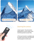 Compatible with Fujifilm Camera Wireless Remote Control - Aodelan Rechargeable Shutter Release with OLED Screen for X-H2,X-H2S,X-T4,X-T5,X-T3,X-S20,X-S10,X-T50,X-T30 II,X-T30,X-M5,X100VI,X-E5,X Half