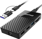 External Solid-State Drive 2TB, Up to 1050MB/s, USB-C Portable SSD with All-in-One Multi-Port USB 3.2 Hub and SD/TF Card Reader Docking Station with iPhone/PC/Laptop/Mac/Windows/Android/iOS.