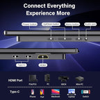 InnoView 23.8 Inch 2K 100Hz Large Portable Monitor ∆E<2 100% sRGB Fast IPS Portable Gaming Monitor QHD w/180° Adjustable Stand USB-C HDMI Laptop Monitor for PS5/4 Desktop MacBook Switch Xbox 2560X1440