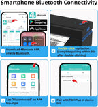 ORGSTA Bluetooth Thermal Shipping Label Printer T001-Plus Wireless 4x6 Shipping Label Printer for Small Business Support Android iPhone & Windows Widely Used for Amazon, Ebay, Shopify, Etsy, USPS