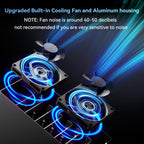 8 Bay Hard Drive Enclosure with Cooling Fan for 2.5/3.5" SATA HDD/SSD with USB A/C 3.0 Cable, 3.5 Hard Drive Enclosure Supports 160TB Capacity, Tool-Free HDD Enclosure, DAS(NO RAID/NAS)