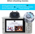 for Canon Rechargeable Wireless Shutter Release,Camera Remote Control with OLED Screen for Canon EOS RP, EOS R, R5, R6, M50, M50 II, 6D Mark II, 77D, 850D, 800D, Rebel T7i, T8i; Replaces BR-E1