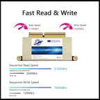 Dogfish 2TB SSD for MacBook Pro A1708, NVMe PCIe M.2 Internal Solid State Drive Upgrade for MacBook Pro Retina A1708 (2016-2017)