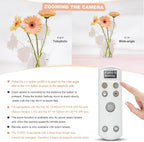 Remote Control for Fujifilm Camera,USB-C Rechargeable Wireless Shutter Release with OLED Screen for Fujifilm Fuji X100VI,X-T5,X-T4,X-T3,X-T50,X-T30II, X-T30,X-S20,X-S10,X-H2S,X-H2,X-E5 (White)